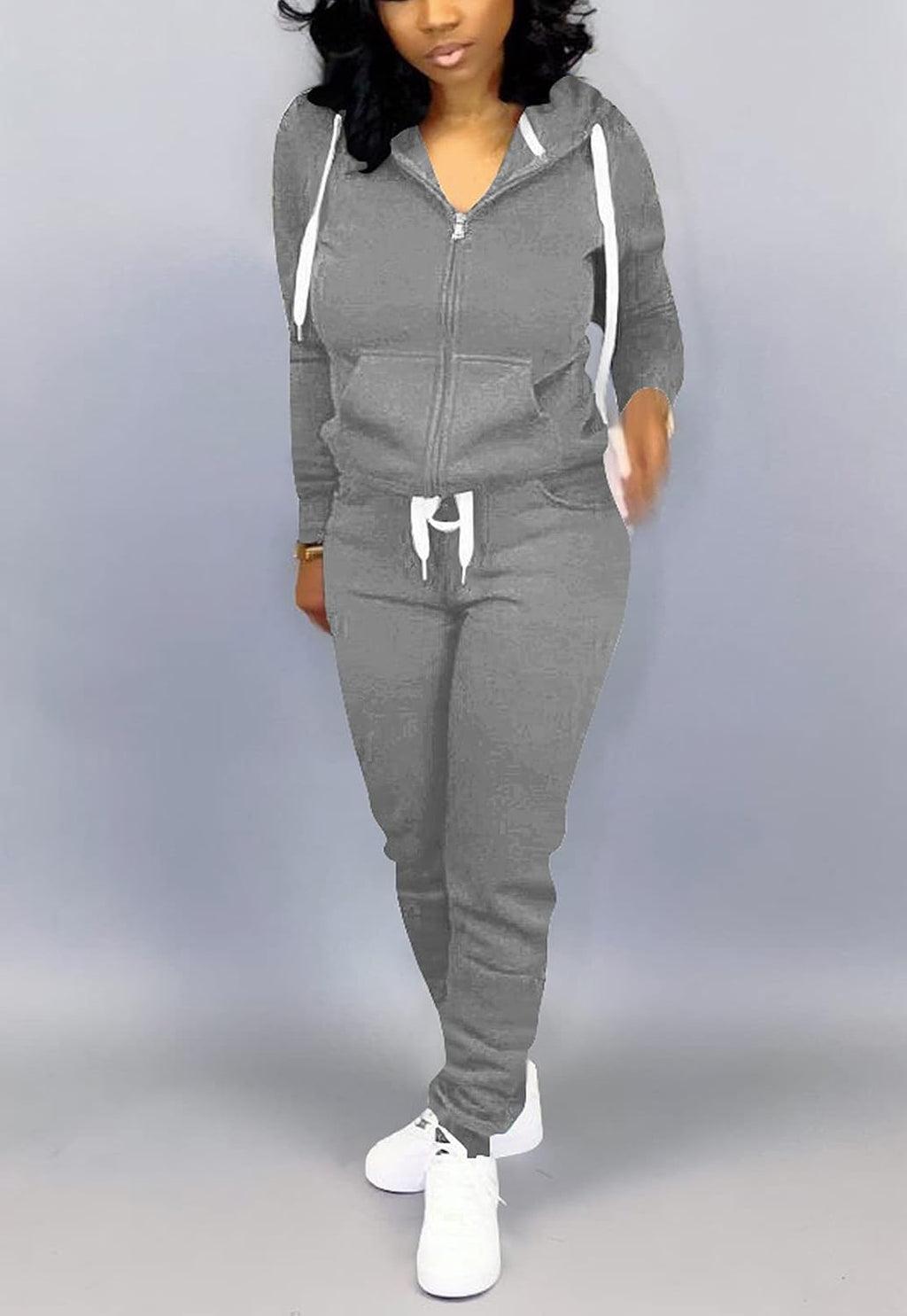 Mrskoala Two Piece Outfits for Women Tracksuit Sweat Suits Workout Sets Loungewear with Pocket