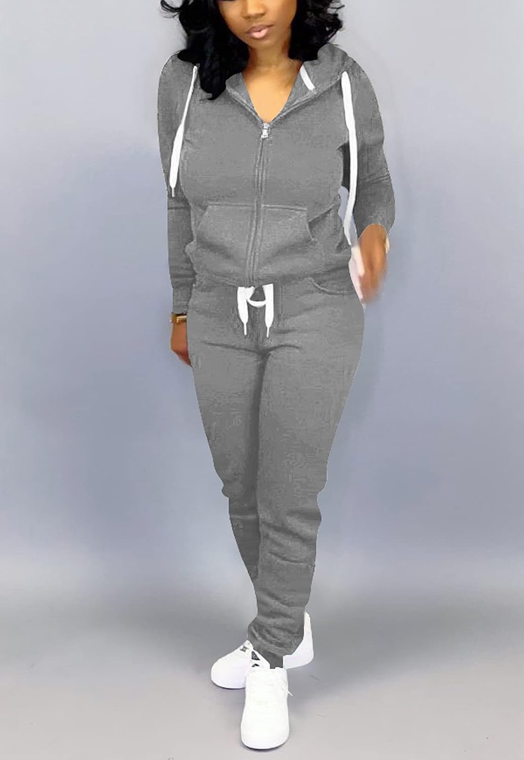 Mrskoala Two Piece Outfits for Women Tracksuit Sweat Suits Workout Sets Loungewear with Pocket