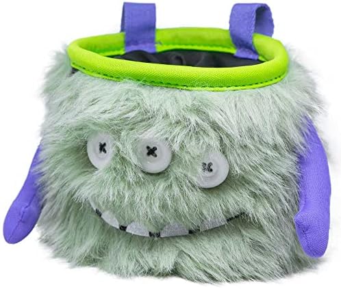 8BPLUS Chalk Bag for Climbing, Bouldering, Belt and Giftbox Included - Wide Opening - Brush Holders, for Left & Right Handers (Marty)
