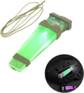 Helmet Signal Light Waterproof Survival Outdoor Sports Hunting Tactical Hiking Boating Cycling Personal Identification Marker Light Hook Back (Tan+Green)