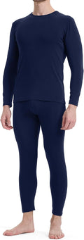 BAMBOO COOL Men's Thermal Underwear Lightweight Fleece Lined
