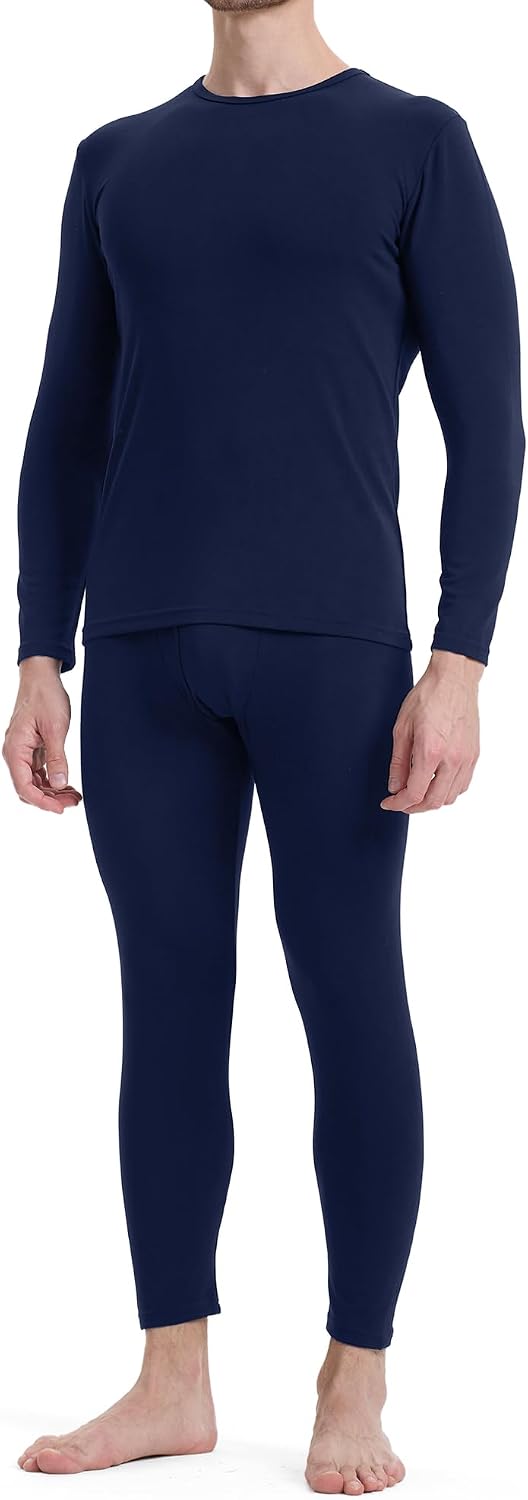BAMBOO COOL Men's Thermal Underwear Lightweight Fleece Lined