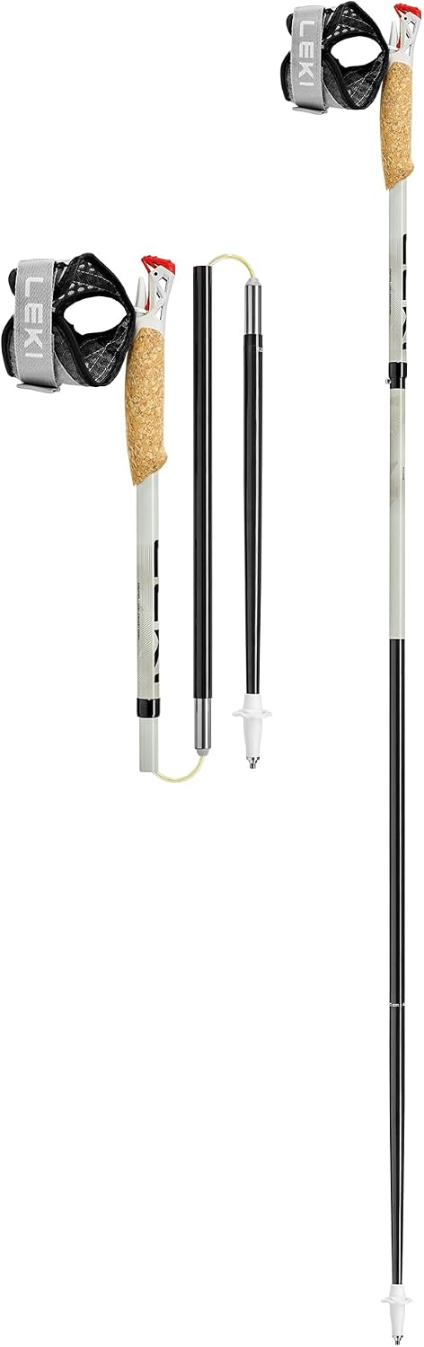 LEKI Ultratrail FX.One Trekking Poles | Carbon, Foldable, Ultralight Trail Running & Hiking Sticks
