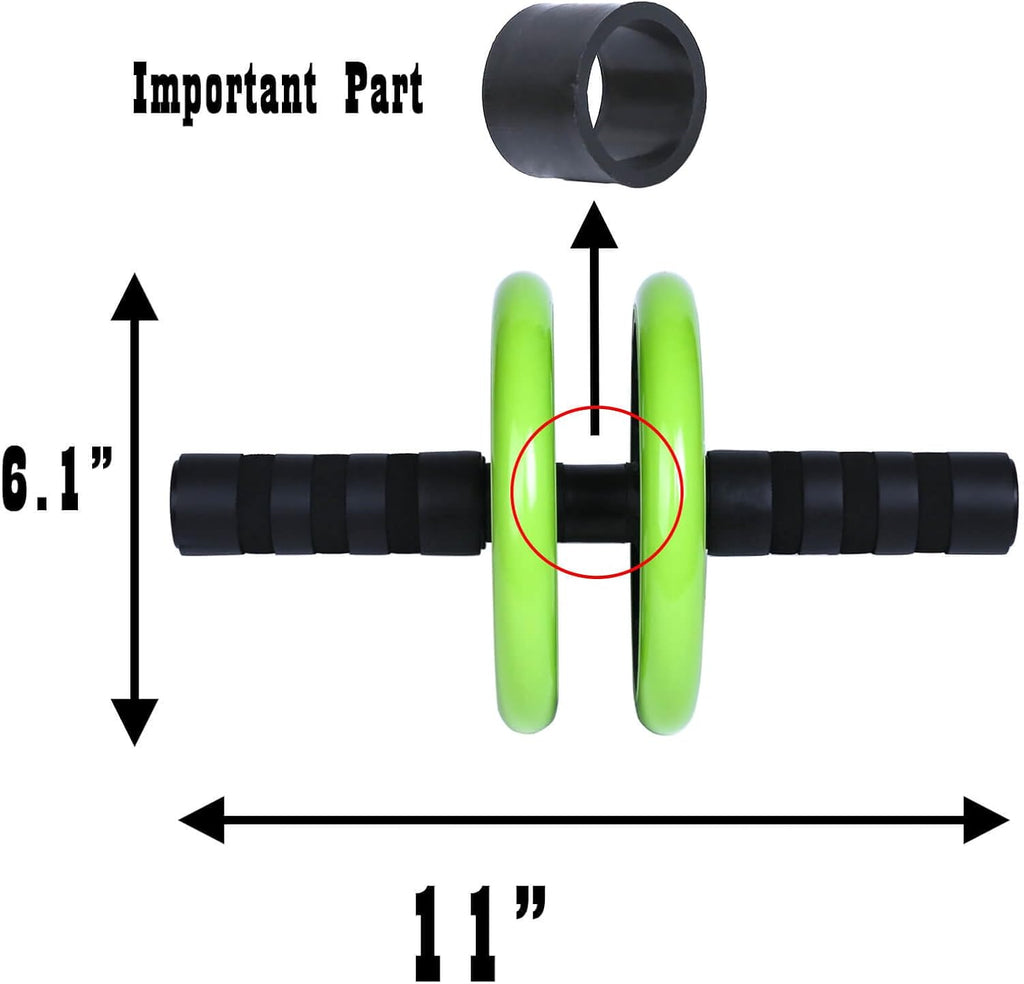 AB Wheel Roller, Exercise Abdominal Wheel Fitness for Gym & Home, Core Work-out Strength-Training Roller