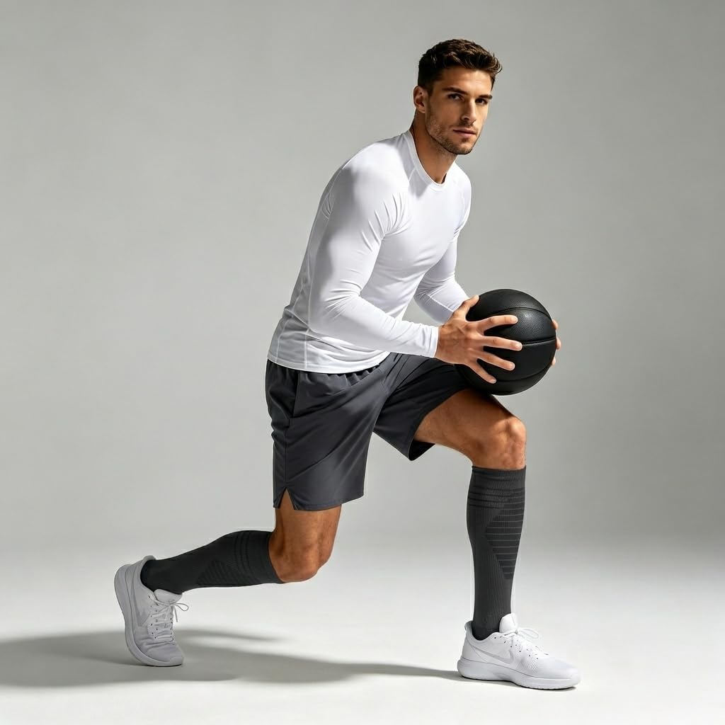 Sooverki Compression Socks for Women & Men 6 Pairs is Best Supportive Knee High Stockings for Circulation, Travel, Nurses