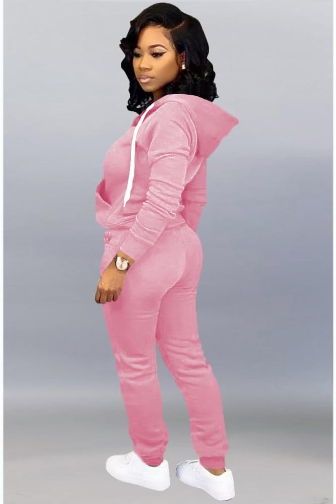 Mrskoala Two Piece Outfits for Women Tracksuit Sweat Suits Workout Sets Loungewear with Pocket