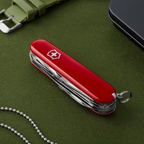 Victorinox Fieldmaster Swiss Army, 15 Function Pocket Knife, Red