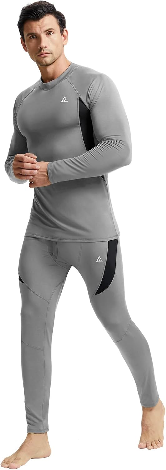Mens Thermal Underwear Long Johns Set Cold Weather Hunting Base Layer