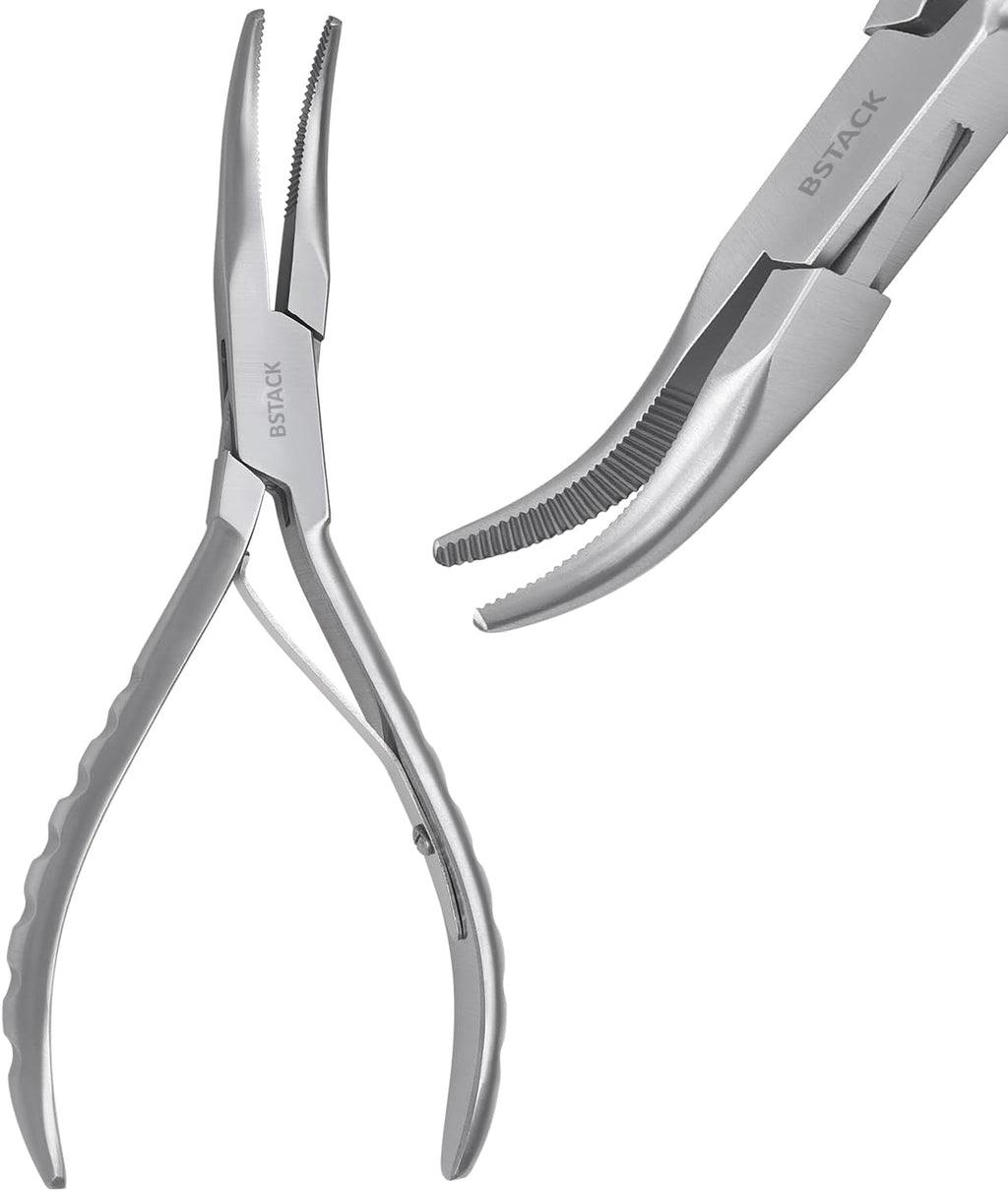 Fish Bone Pliers 6.5” Stainless-Steel Needle Nose Plier with Non-Slip Grip Japanese made Dishware Safe Food Grade Fish Deboning pliers for Plucking & Pulling Fish Pin bones.