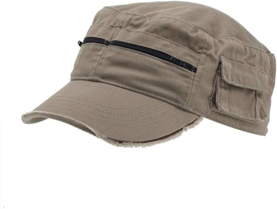 The Vintage Year Washed Cotton Distressed Cadet Hat - Tactical Military Baseball Cap for Men & Women, Outdoor Casual Wear