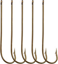 100pcs Long Shank Fishing Hooks High Carbon Steel Fly Tying Jig Hooks Super Sharp Barbed Hook Tips Tan Color 13 Sizes for Choice