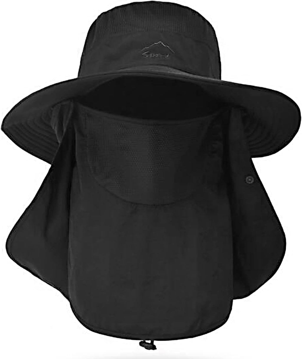 Fishing Hat for Men & Women, Sun Protection Hat with Face Cover & Neck Flap