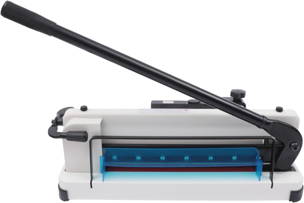 12" Guillotine Paper Cutter Heavy Duty Paper Cutter with Safety Lock Precision Paper Trimmers for 400 Sheets A4 B4 A5 B6 B7 Papers Slicer for Office School