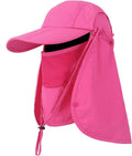 CRISTGEE Foldable Sun Cap, Fishing Hats, UPF 50+ Protection Caps with Face Mask Neck Flap
