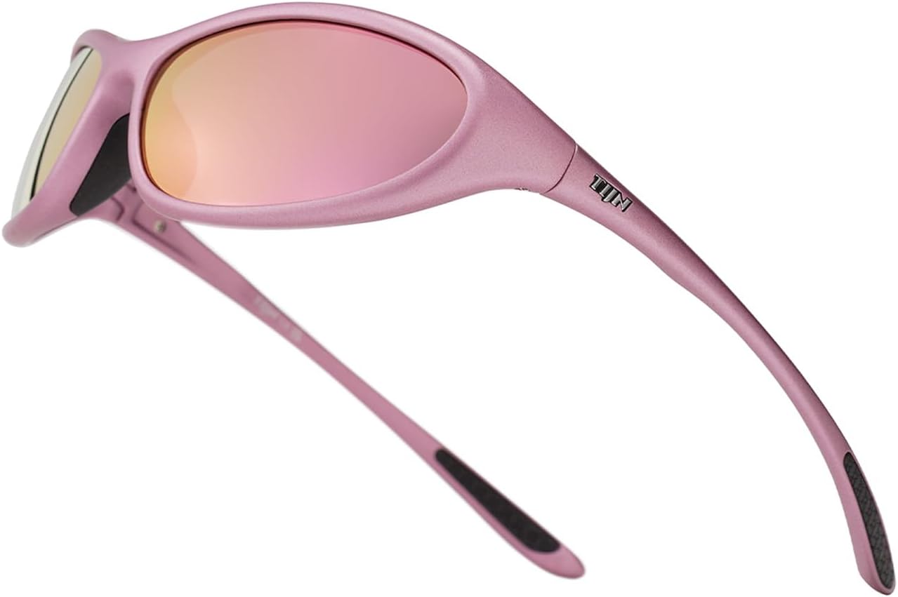 TIJN Sports Sunglasses UV400 Wraparound for Men Women Cycling, Vanta