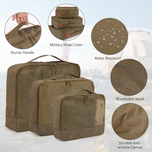 ZOMFELT 6 Pcs Packing Cubes for Travel Cubes & Sturdy Packing Organizers