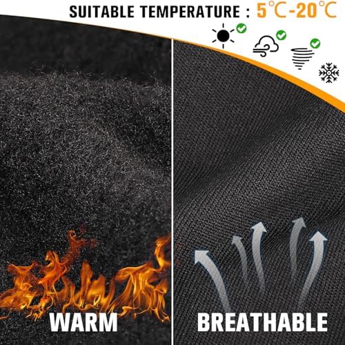 YANIKY Winter Gloves for Men Women: Windproof, Lightweight, Anti-Slip, Touch Screen, Sports Gloves for Running, Cycling, Driving, Hiking