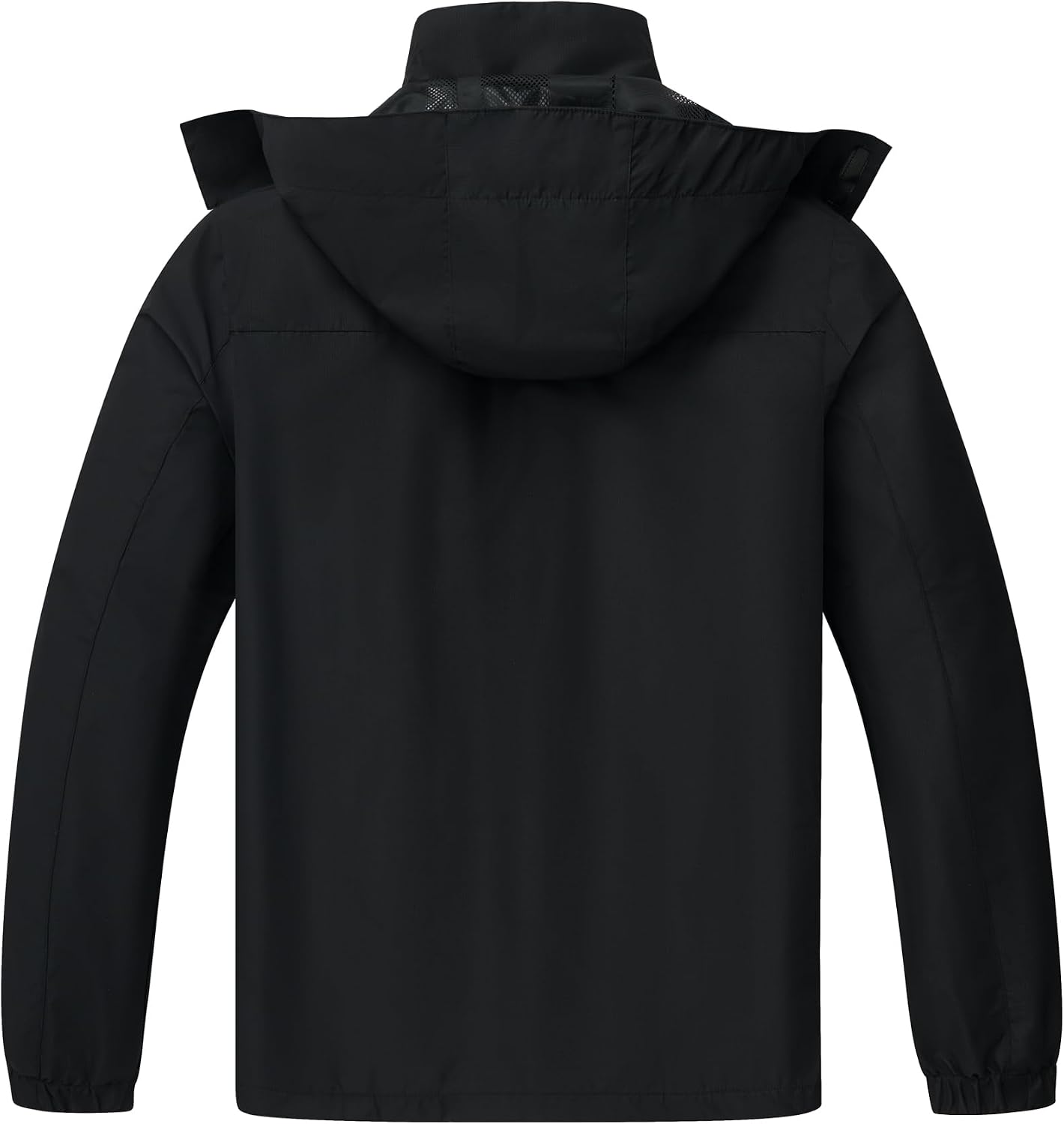 ELLSWOS Men's Lightweight Waterproof Rain Jacket with Detachable Hood