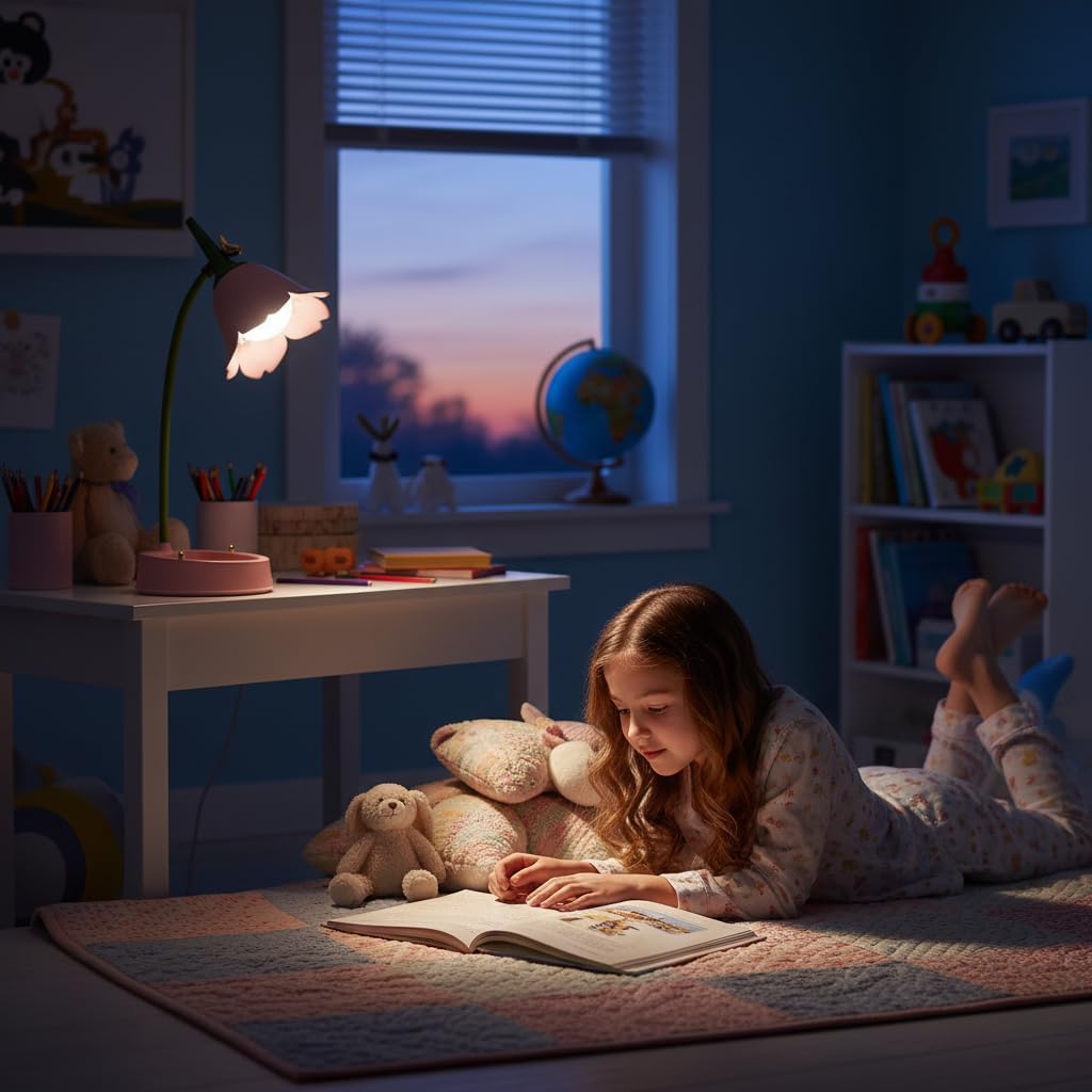 magical JD LED Desk Lamp Cordless Table Light Adjustable Gooseneck Dimmable Touch Rechargeable Battery Eye-Caring Night Light for Kids,Mini Cute Lamp for College Dorm Bedroom Reading