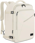 MATEIN Beige Travel Backpack Women, Carry on Bag with Hidden Shoulder Strap