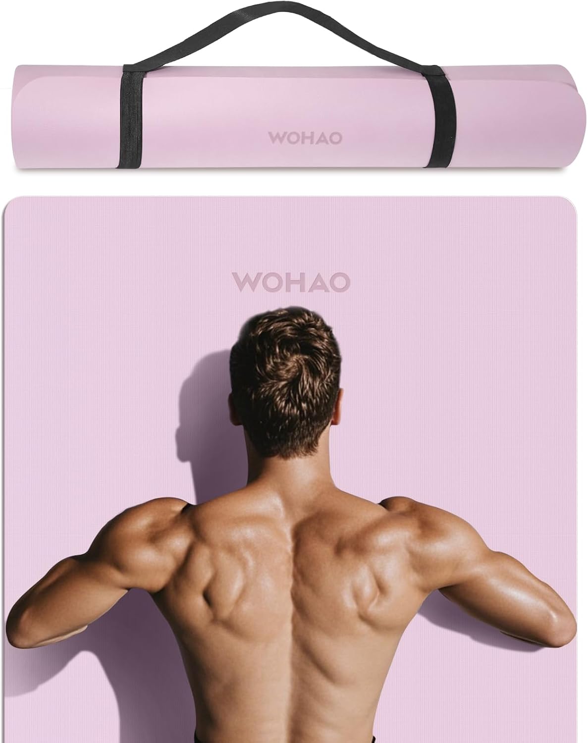Extra Wide & Thick 8mm Yoga Mat, 72"x31.5"