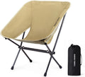 CAMEL CROWN Portable Camping Chair Lightweight Compact Folding Chair Mesh for Outdoor Camp Travel Beach Picnic Festival Hiking Backpacking (Brown, 1 Pack)