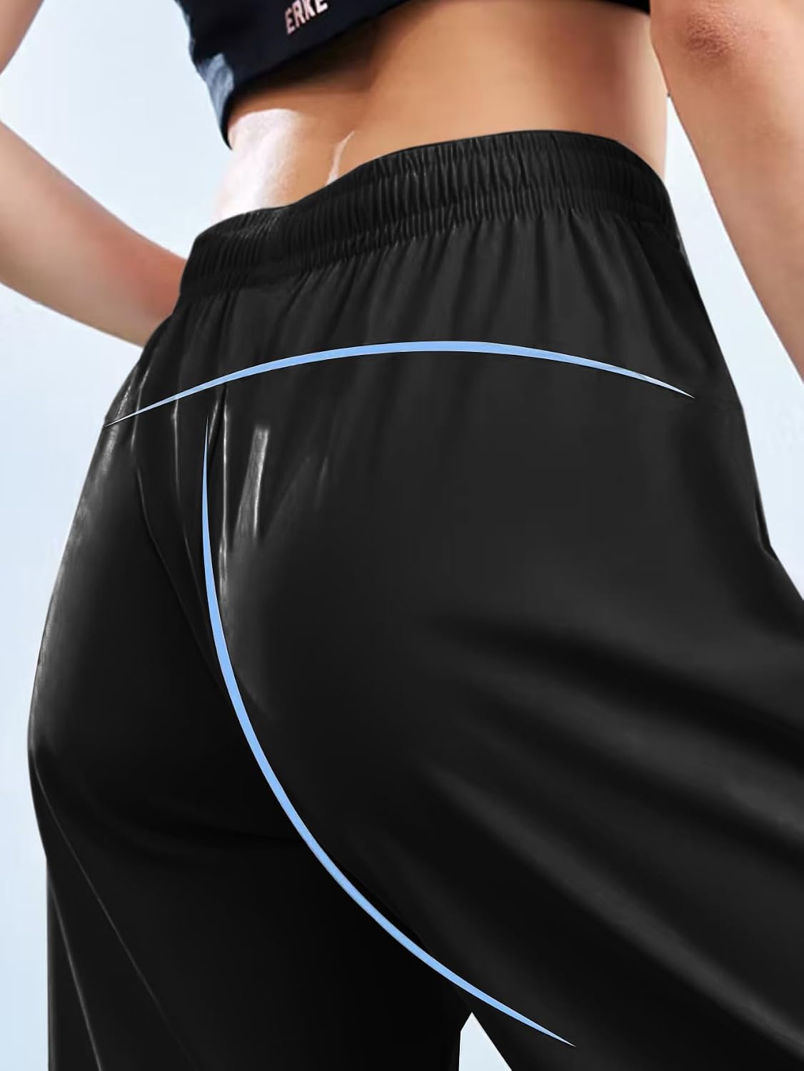 Hidkat Women's Outdoor Hiking Pants Stretchy Running Athletic Pants