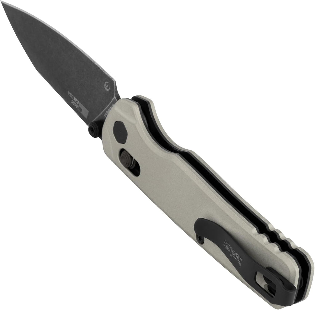 Kershaw Bel Air Pocket Knife, Made in The USA, 3.1 inch CPM MagnaCut Steel Blade, EDC Design, Duralock Locking Mechanism, Manual Folder, Pocketclip