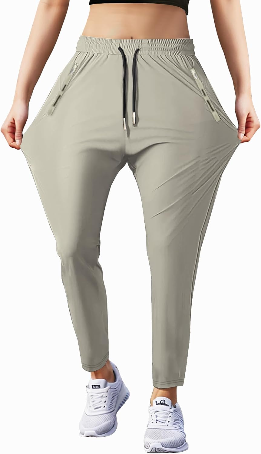 Hidkat Women's Outdoor Hiking Pants Stretchy Running Athletic Pants