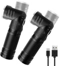 HAUTMEC Rechargeable LED Flashlights 500 High Lumens Super Bright Magnetic Flashlight Waterproof Mini Flashlight 3 Modes Handheld Small Flashlights Powerful for Camping, Outdoor, Hiking(2 Pack)