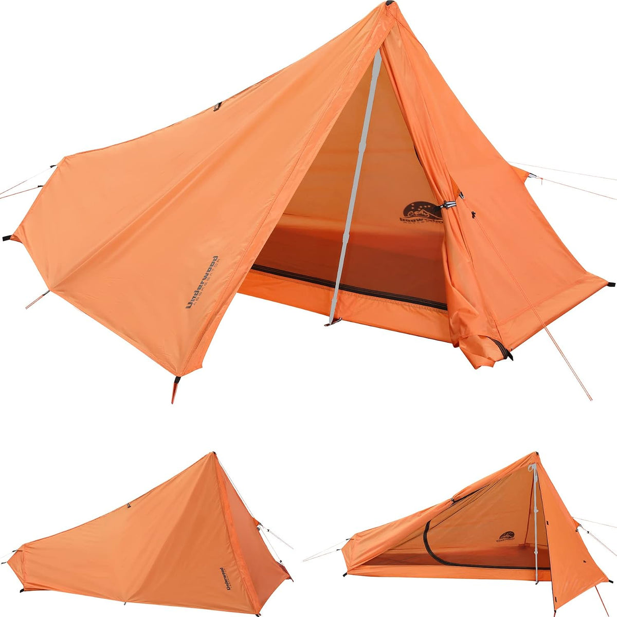 1 Person Trekking Pole Tent, Ultralight Backpacking Hiking Tent (NO Poles)