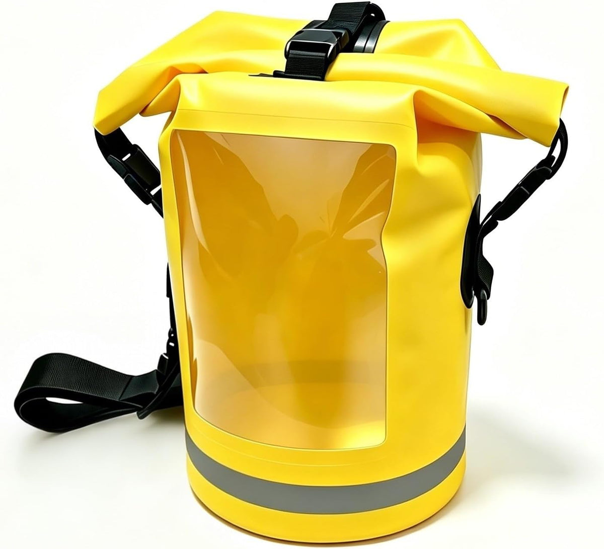 Waterproof Dry Bag with Clear Window, 500D Heavy Duty Roll Top Marine Sack