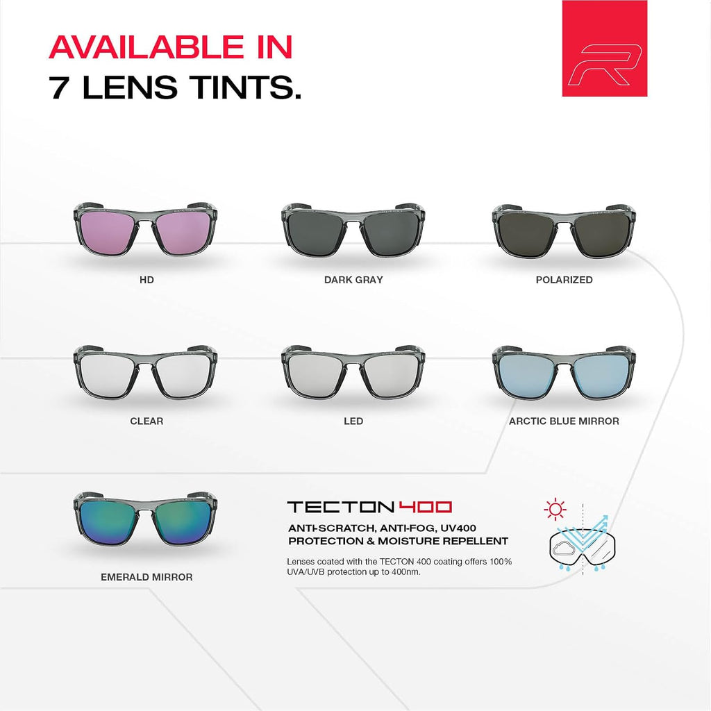 Riley Navigator X Sunglasses with Anti-Fog, LED Lenses & Side Sheilds