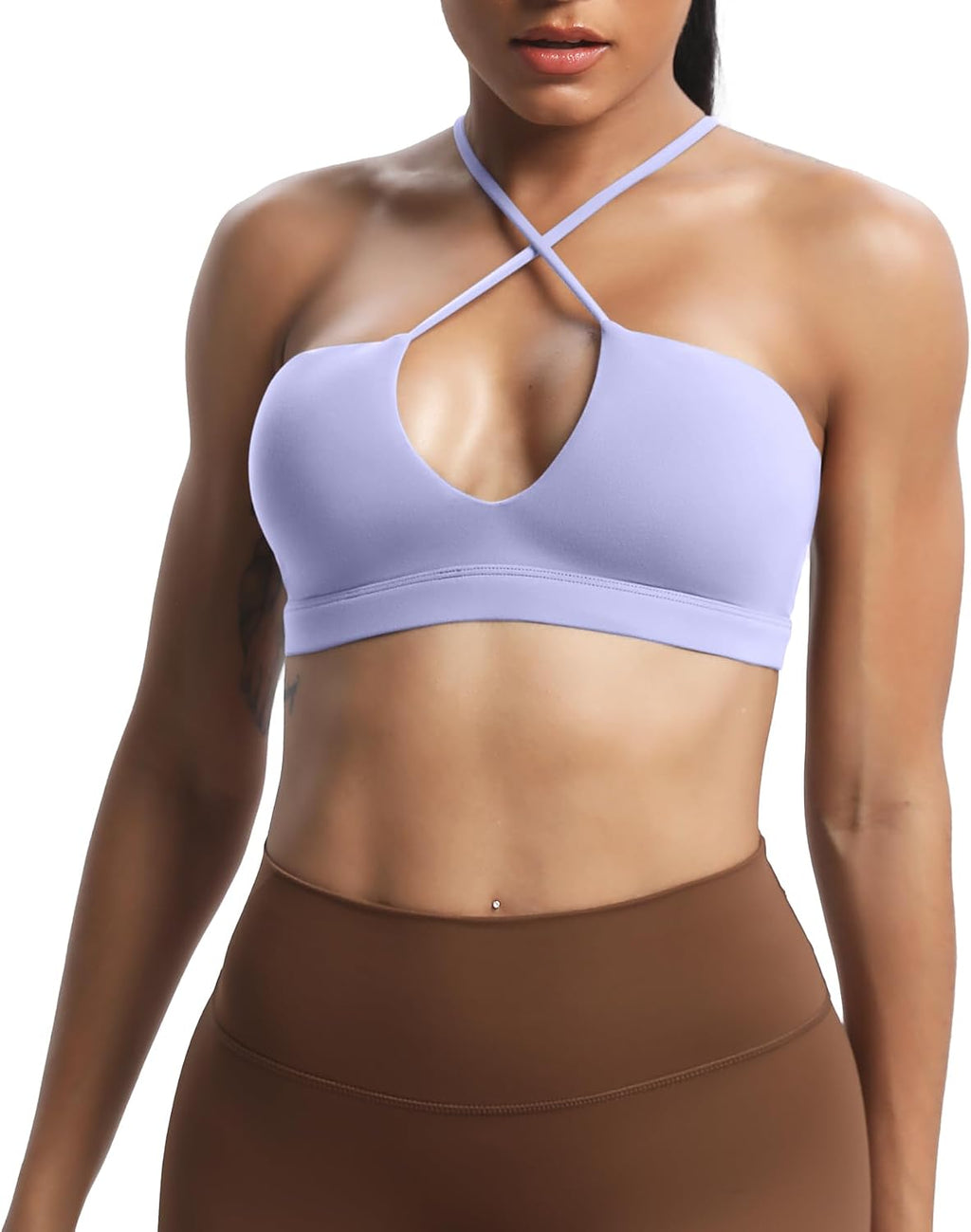 Aoxjox Women's Jamie Deep V Sports Bra