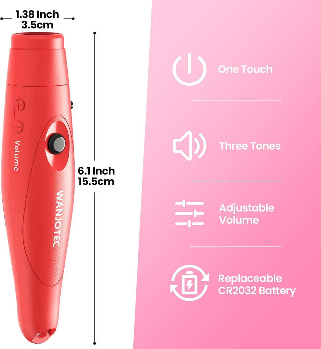 Electronic Whistle for Teacher Coaches, 3 Tones Adjustable 130db Loudest High Volume Handheld Emergency Electric Whistles for Referee, P.E.Outdoor Sports Whistles with Lanyard