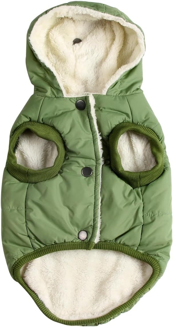 Vecomfy Warm Dog Coats with Hoodie,Winter Dog Jackets for Large Dogs