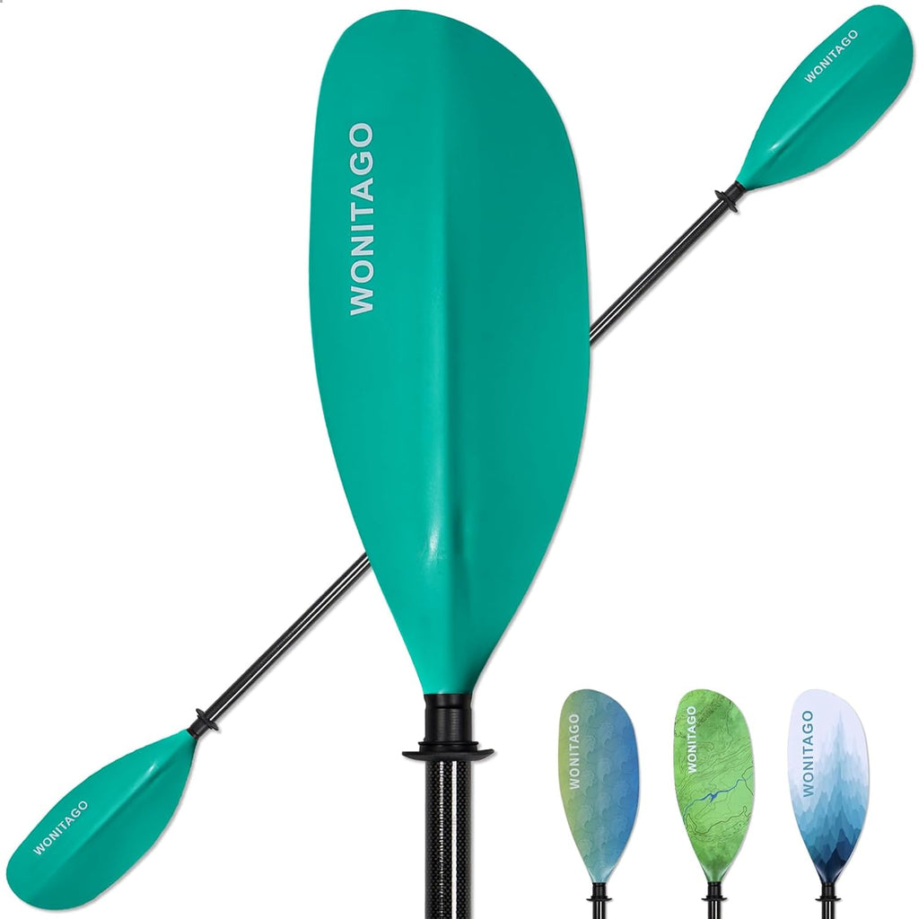 Adjustable Kayak Paddle with Carbon Fiber Shaft and Nylon Blade
