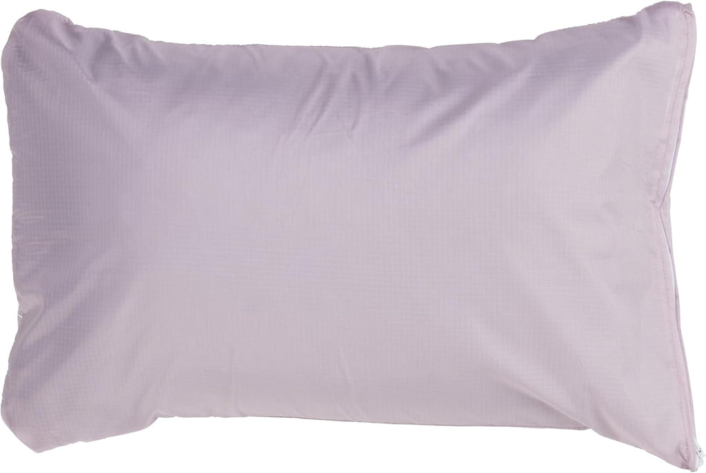 KLYMIT Drift Camping Pillow | Lightweight, Travel Head Rest for Sleep Filled with Shredded Memory Foam, Reversible Outer Cover for Extended Use, Regular Size — Orchid