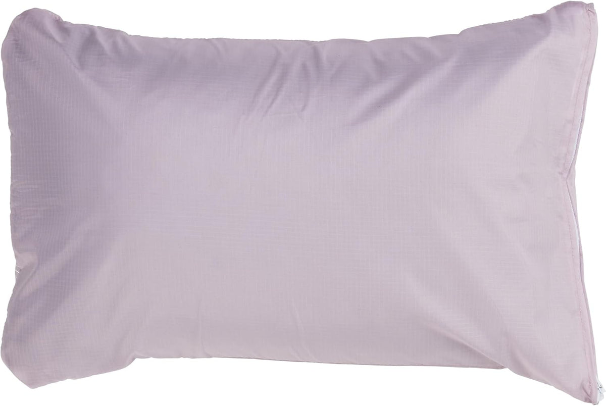 KLYMIT Drift Camping Pillow | Lightweight, Travel Head Rest for Sleep Filled with Shredded Memory Foam, Reversible Outer Cover for Extended Use, Regular Size — Orchid