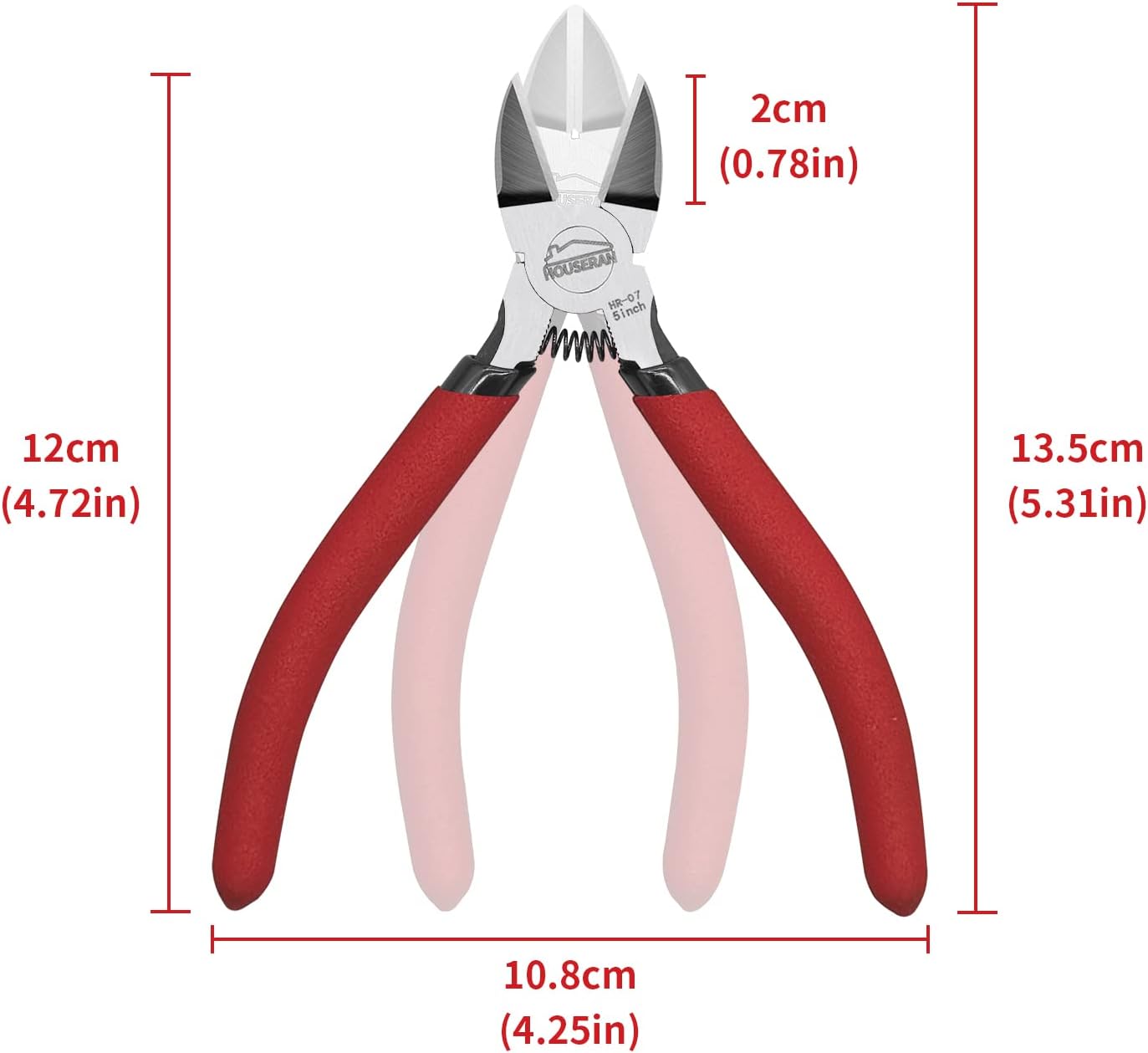 Wire Cutters 5 Pack, 5 Inch, Side Cutters, Flush Cut Pliers