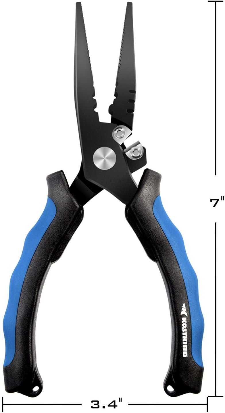 KastKing Intimidator Fishing Pliers, Saltwater Resistant Fishing Gear