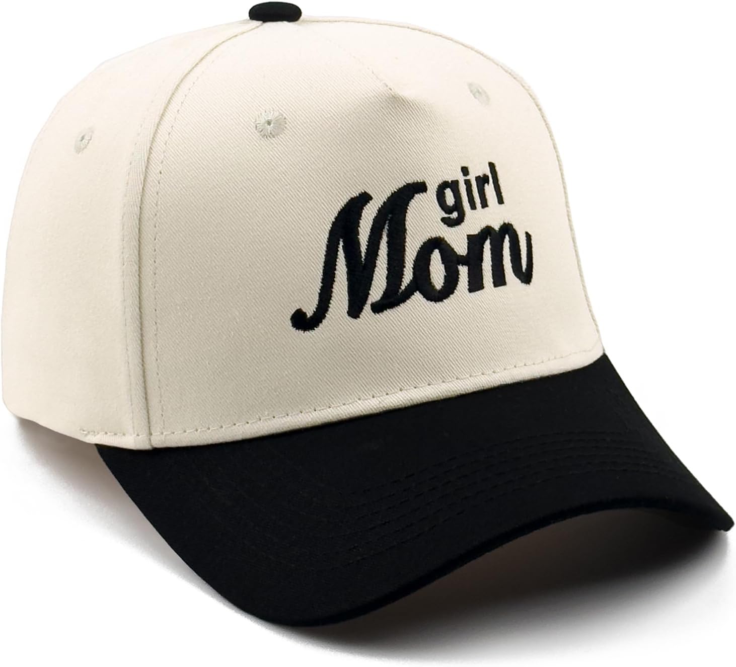 Embroidered Boy Girl Dad Mom Two-Tone Baseball Cap, Classic Dad Hat for Men Women His Her, Family Theme Gift Ideas