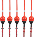 THKFISH Balsa Wood Spring Bobbers with Oval Slip Bobbers, Fishing Floats