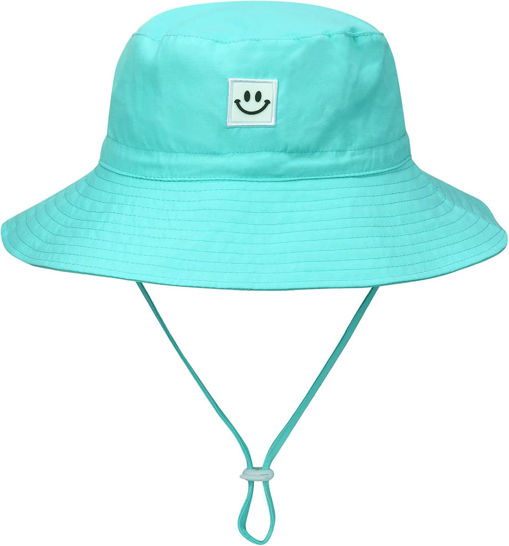 MaxNova Baby Sun Hat Smile Face UPF 50+ Toddler Bucket Hat for Boys Girls 0-7 Years