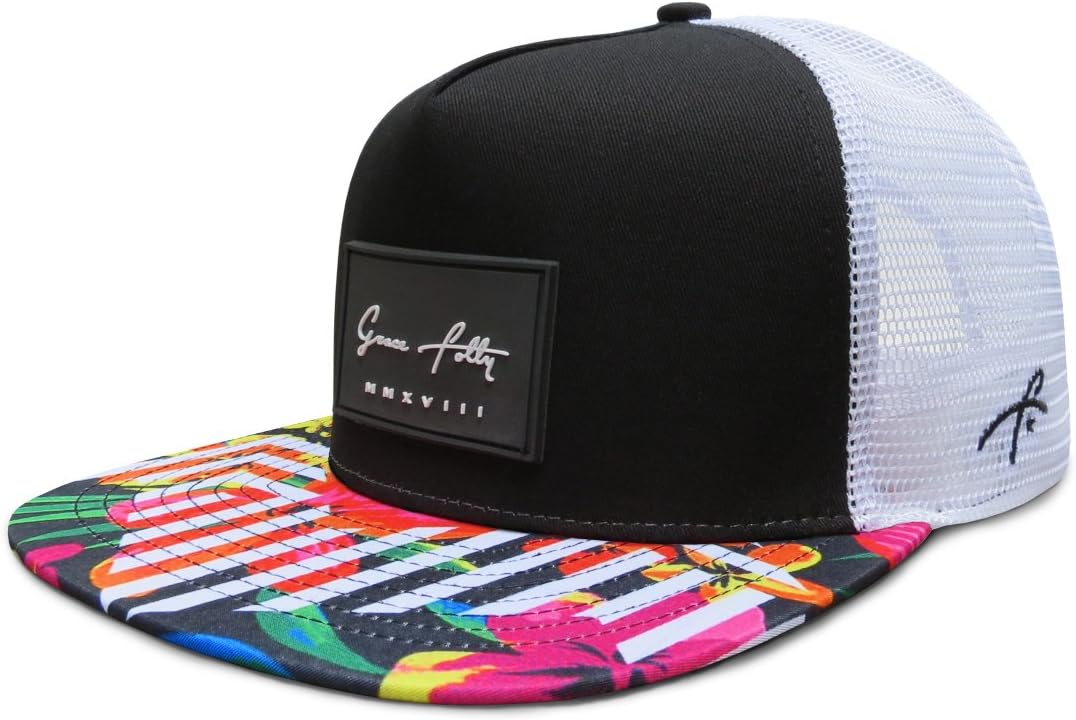 Grace Folly Trucker Hat for Men & Women. Snapback Mesh Caps