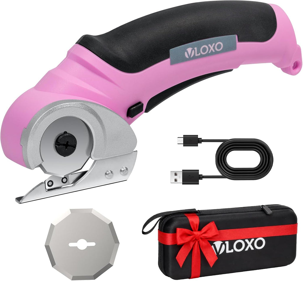 VLOXO Cordless Electric Scissors Cardboard Cutter with Replacement Blade