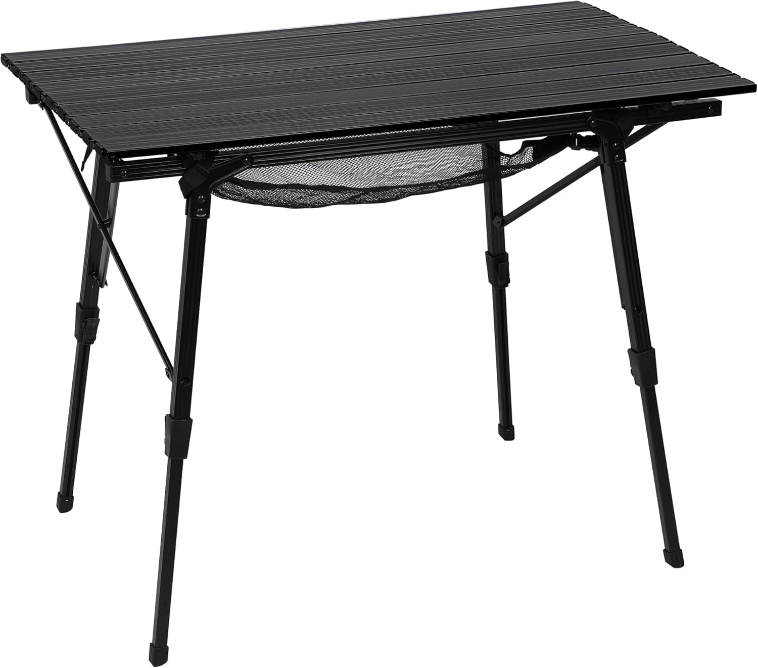 Portal Camping Table, Folding Aluminum Outdoor Table with Mesh Layer