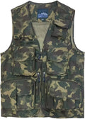 Hbufnha Outdoor Fishing Hunting Vest Multi Pockets Work Cargo Jacket