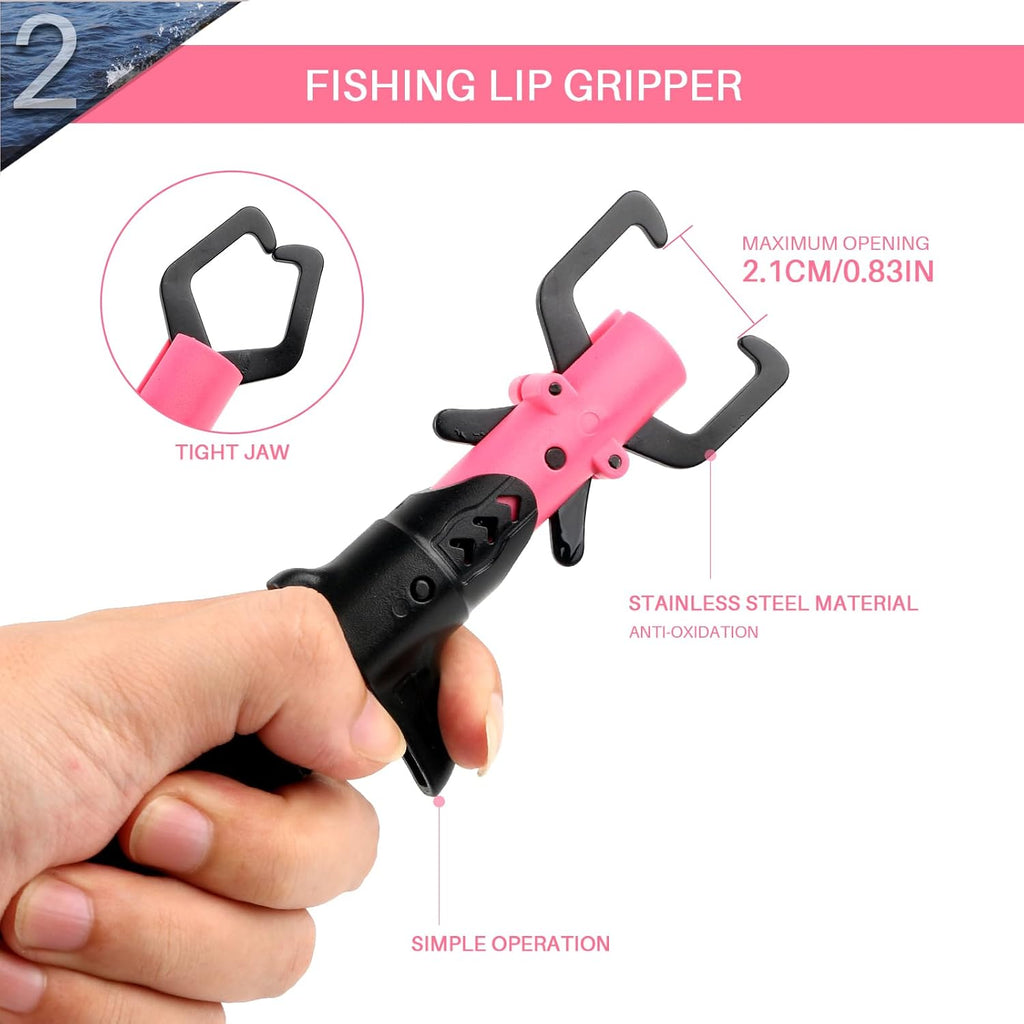 mouhike Fishing Pliers Fish Lip Gripper Fishing Tool Kit for Men Women