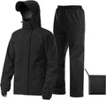 iCreek Rain Suit Waterproof Breathable Lightweight 2-Piece Rain Gear Unisex